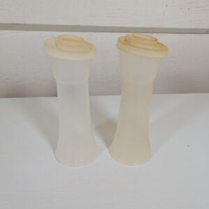 Vintage Tupperware Hourglass Salt & Pepper Shaker Bases - Set of 2 (No Caps)